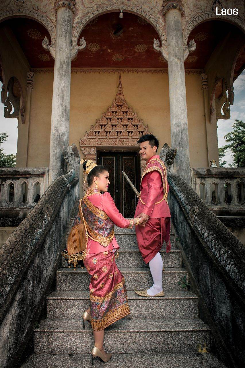 Laos 🇱🇦 | "ງານແຕ່ງ ລາວ" Laos traditional wedding costume