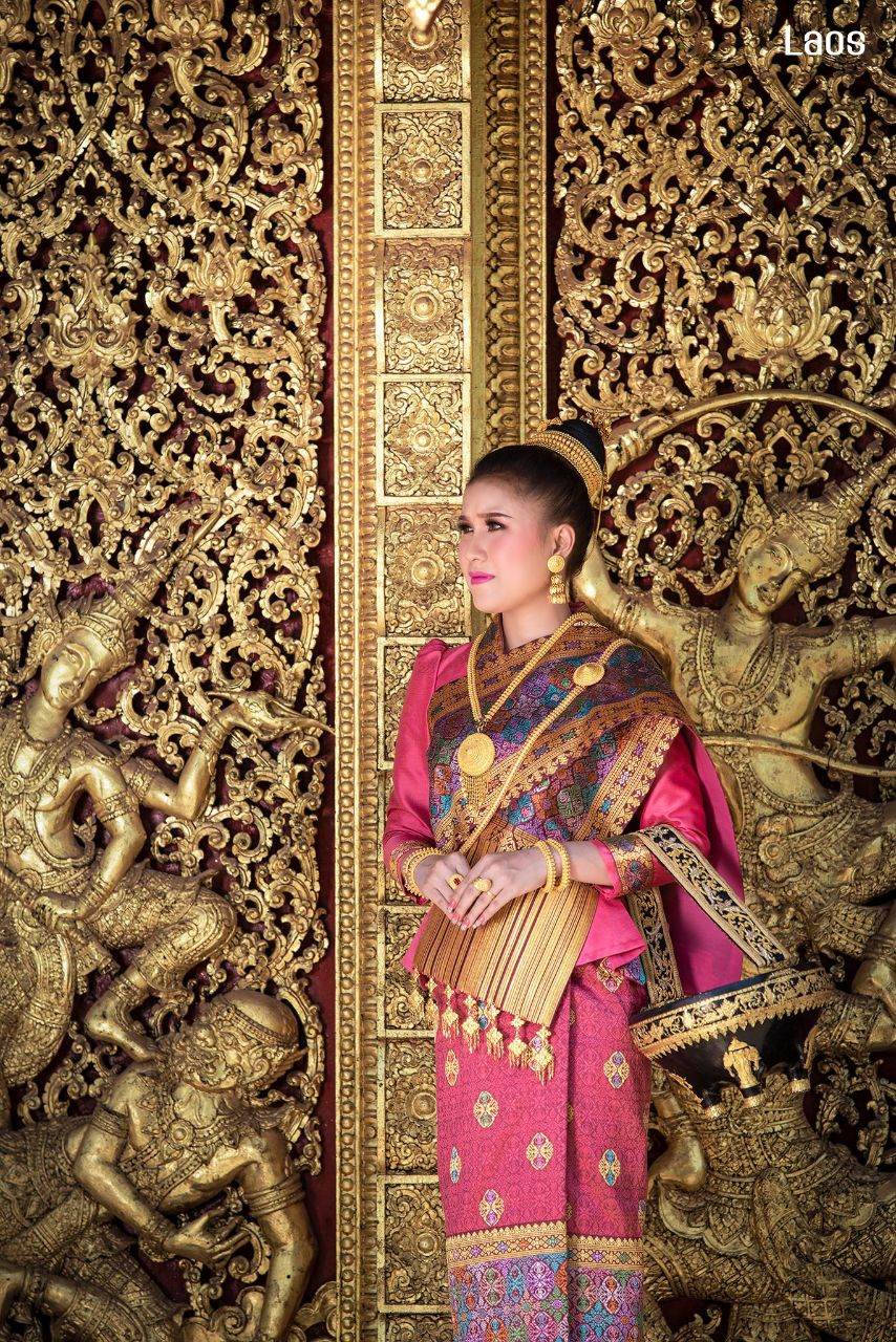 Laos 🇱🇦 | "ງານແຕ່ງ ລາວ" Laos traditional wedding costume