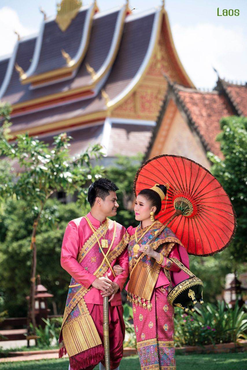 Laos 🇱🇦 | "ງານແຕ່ງ ລາວ" Laos traditional wedding costume