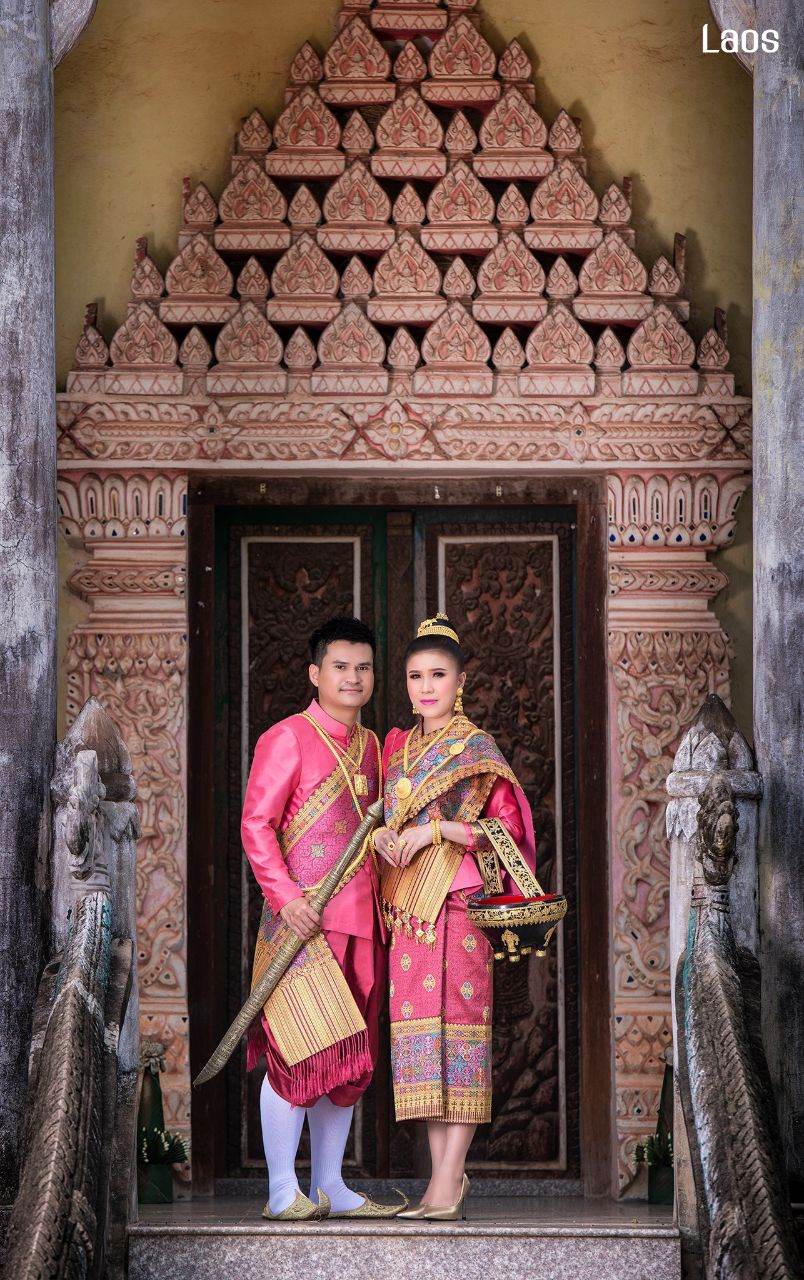 Laos 🇱🇦 | "ງານແຕ່ງ ລາວ" Laos traditional wedding costume