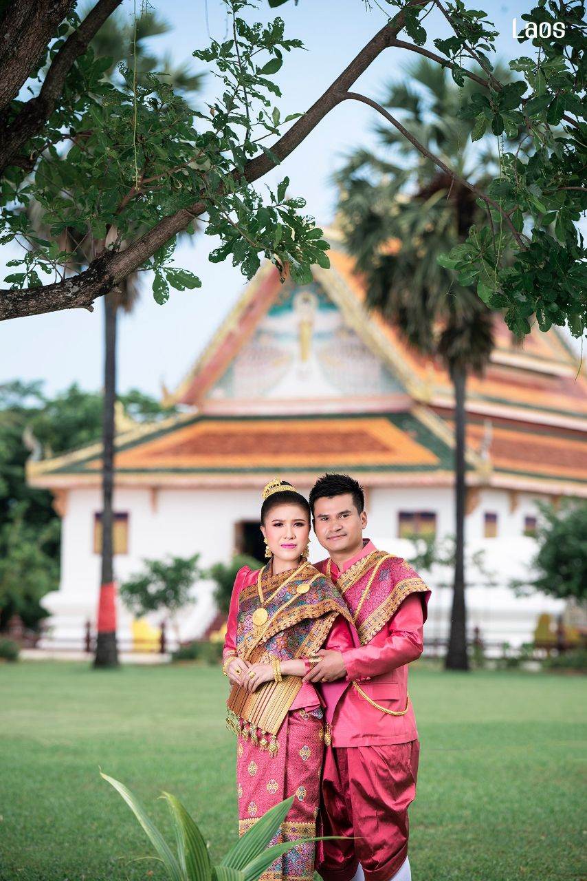 Laos 🇱🇦 | "ງານແຕ່ງ ລາວ" Laos traditional wedding costume