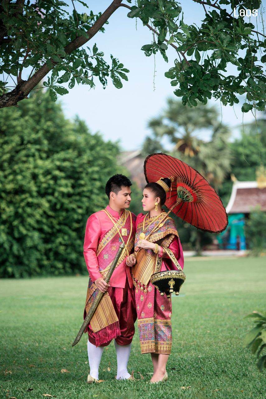 Laos 🇱🇦 | "ງານແຕ່ງ ລາວ" Laos traditional wedding costume