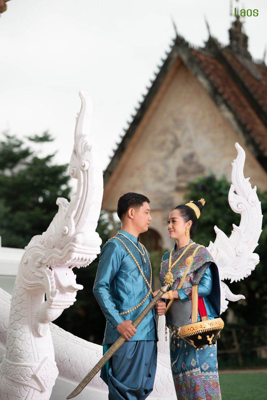 Laos 🇱🇦 | "ງານແຕ່ງ ລາວ" Laos traditional wedding costume