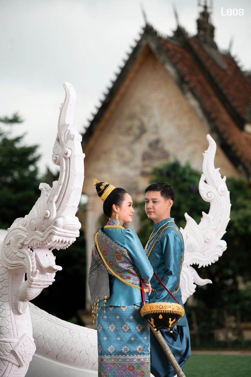 Laos 🇱🇦 | "ງານແຕ່ງ ລາວ" Laos traditional wedding costume