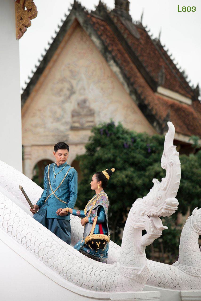 Laos 🇱🇦 | "ງານແຕ່ງ ລາວ" Laos traditional wedding costume