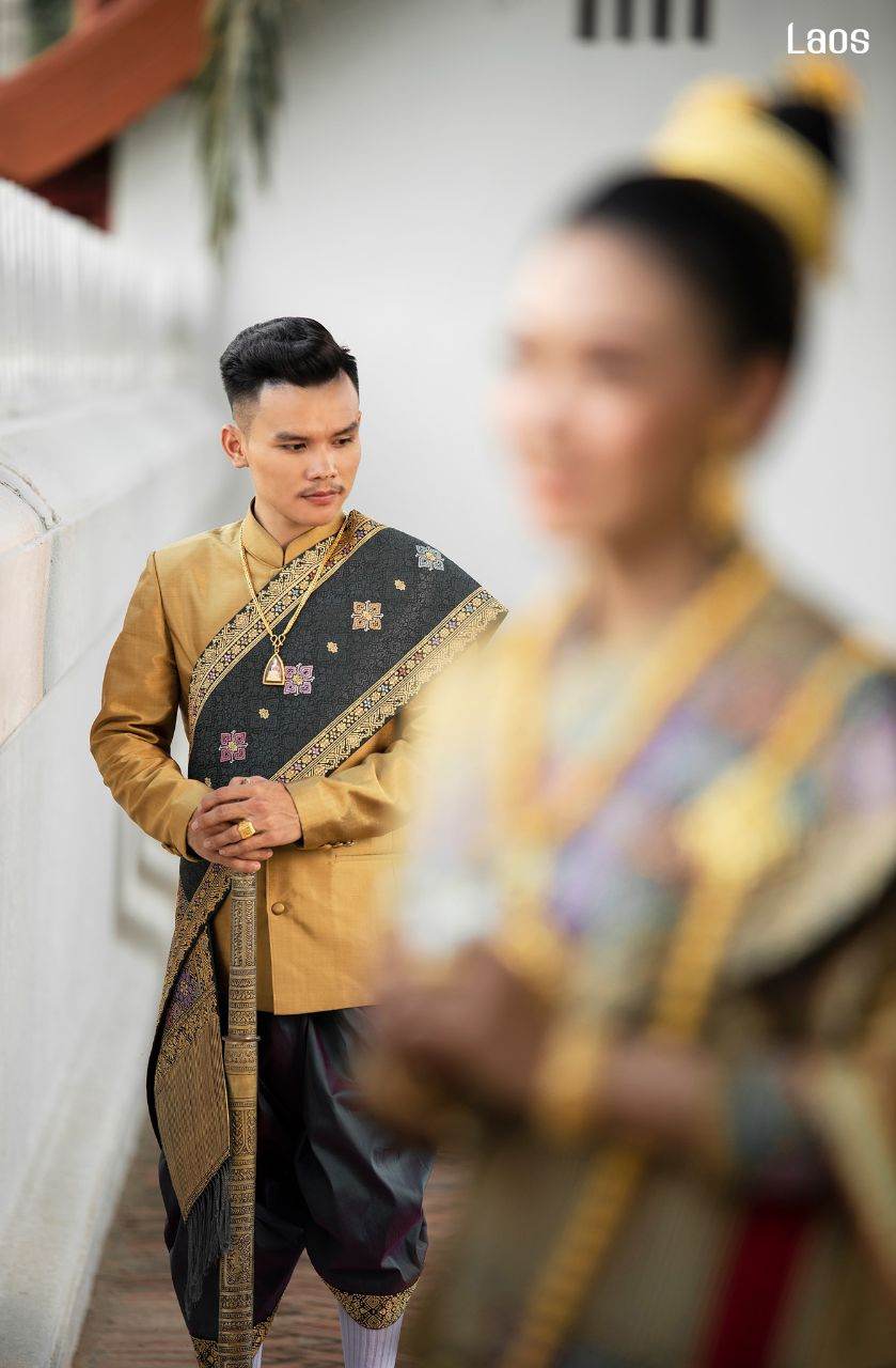 Laos 🇱🇦 | "ງານແຕ່ງ ລາວ" Laos traditional wedding costume