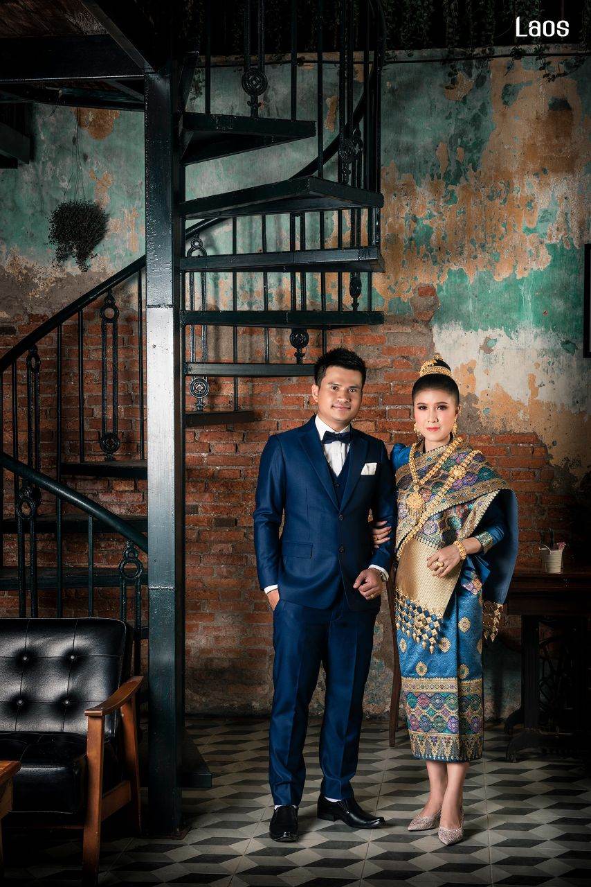 Laos 🇱🇦 | "ງານແຕ່ງ ລາວ" Laos traditional wedding costume