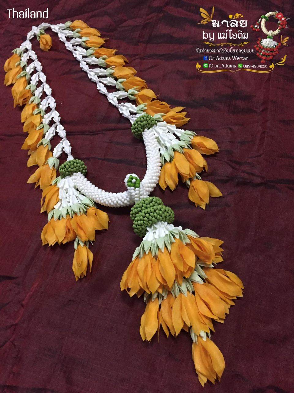 THAILAND 🇹🇭 | "Malai Krui - มาลัยครุย" Traditional Thai Flowers Art