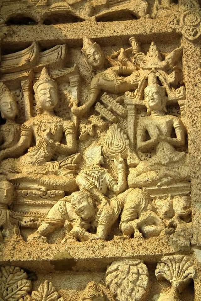 THAILAND 🇹🇭 | Early Ayutthaya period stucco at Wat Lai temple, Lopburi province
