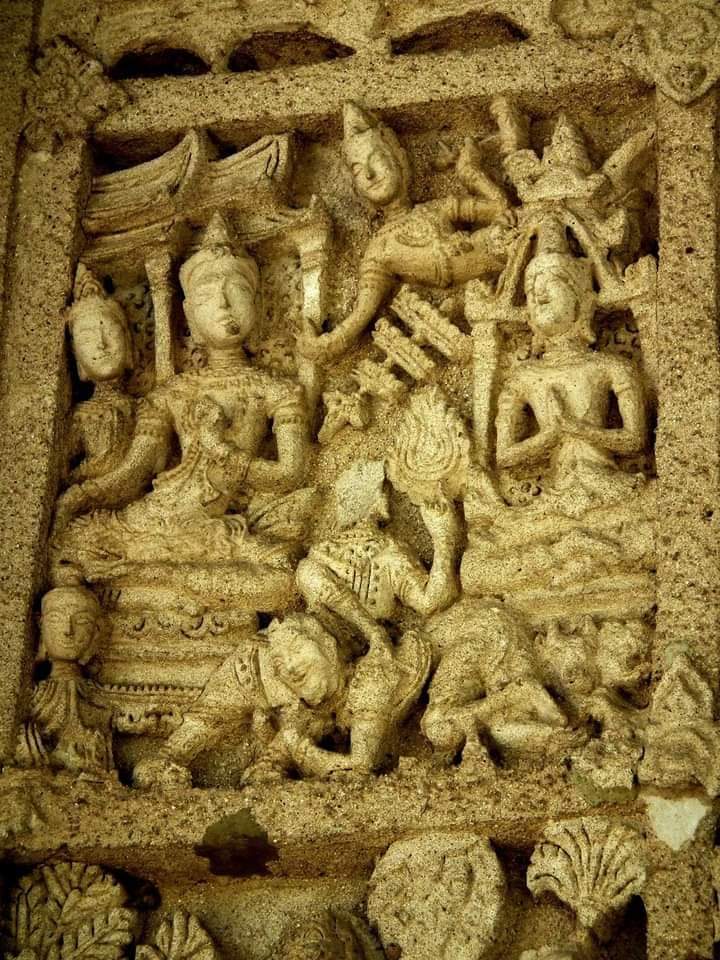 THAILAND 🇹🇭 | Early Ayutthaya period stucco at Wat Lai temple, Lopburi province