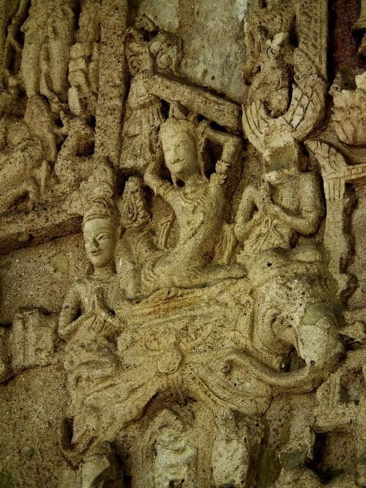 THAILAND 🇹🇭 | Early Ayutthaya period stucco at Wat Lai temple, Lopburi province