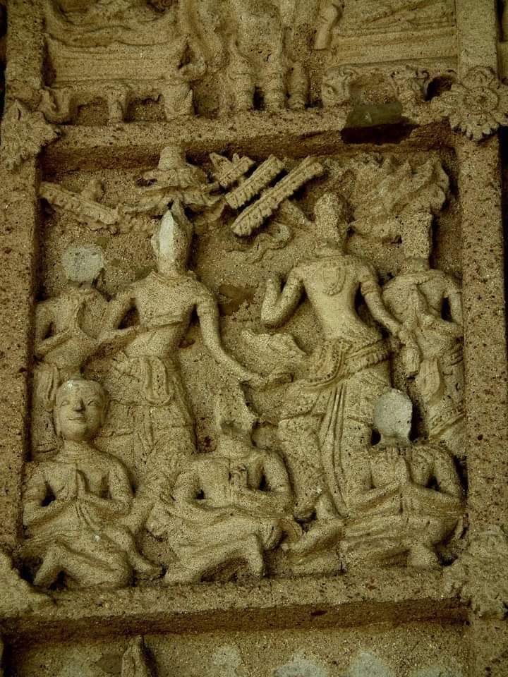 THAILAND 🇹🇭 | Early Ayutthaya period stucco at Wat Lai temple, Lopburi province