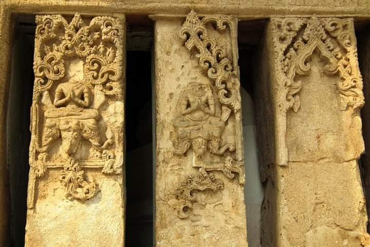 THAILAND 🇹🇭 | Early Ayutthaya period stucco at Wat Lai temple, Lopburi province