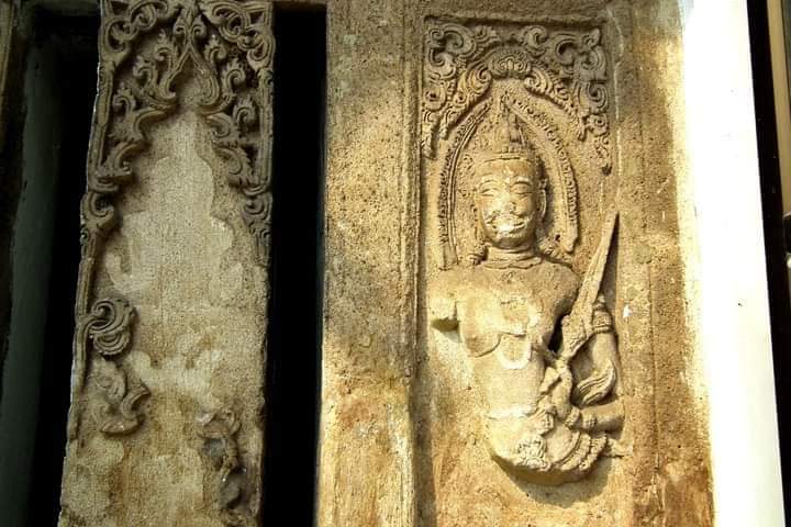 THAILAND 🇹🇭 | Early Ayutthaya period stucco at Wat Lai temple, Lopburi province