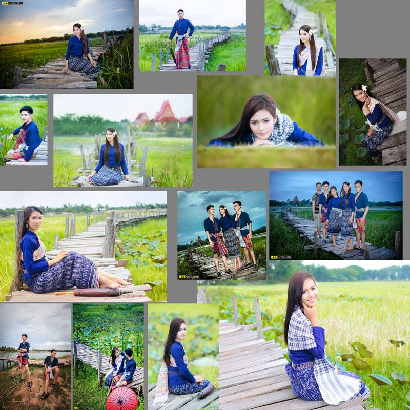 THAILAND 🇹🇭 | Isan traditional costume - การแต่งกายภาคอีสาน @ สะพานไม้แกดำ มหาสารคาม