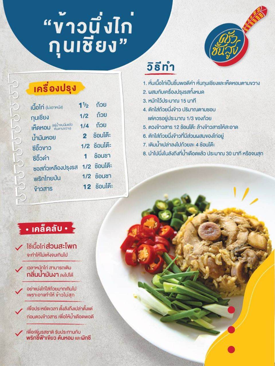 เมนูอร่อย " ครัวชั้นสูง "