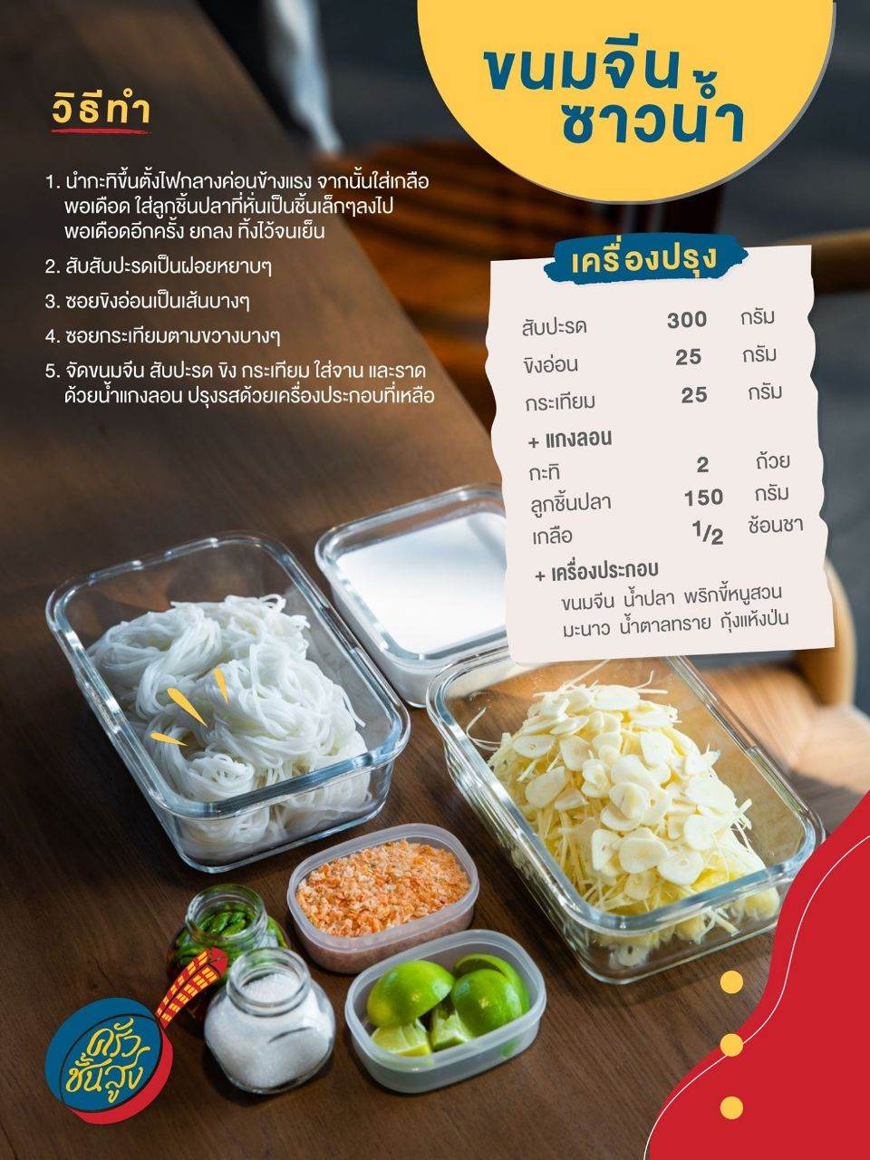 เมนูอร่อย " ครัวชั้นสูง "