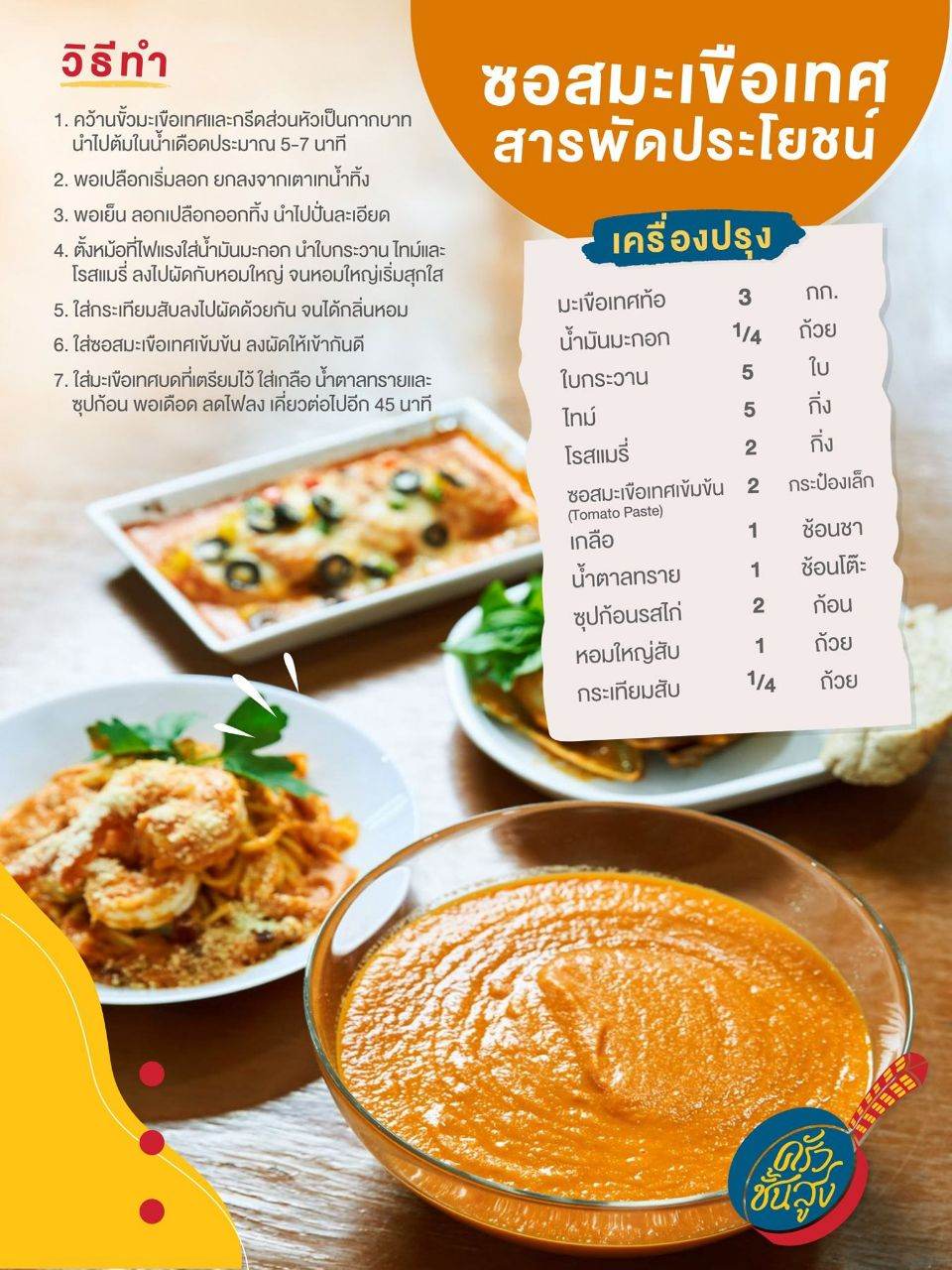 เมนูอร่อย " ครัวชั้นสูง "