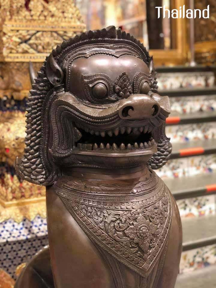 THAILAND 🇹🇭 | The Singha statue in wat phra kaew - Thai royal palace, Bangkok