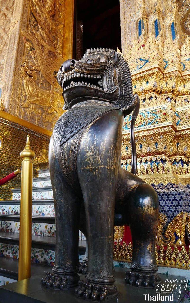 THAILAND 🇹🇭 | The Singha statue in wat phra kaew - Thai royal palace, Bangkok