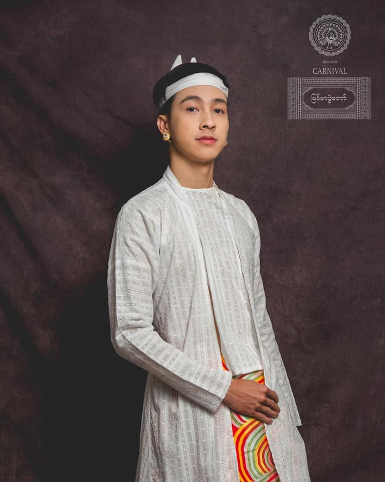Burmese costume 🇲🇲- present by Thai artist.🇹🇭