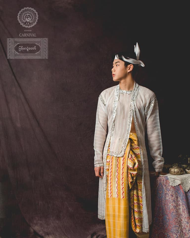 Burmese costume 🇲🇲- present by Thai artist.🇹🇭