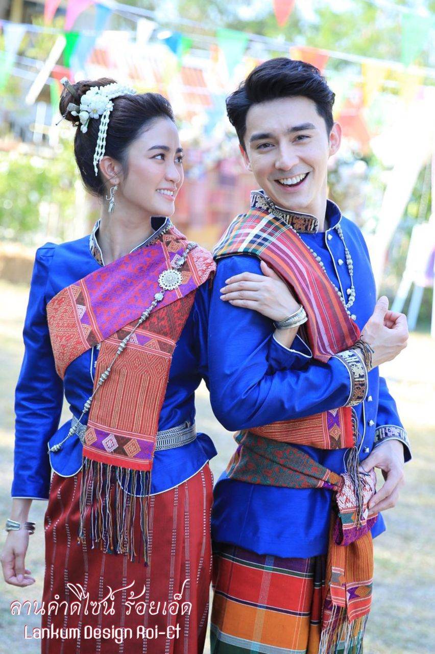 Traditional Wedding Costume in Northeastern, Thailand.