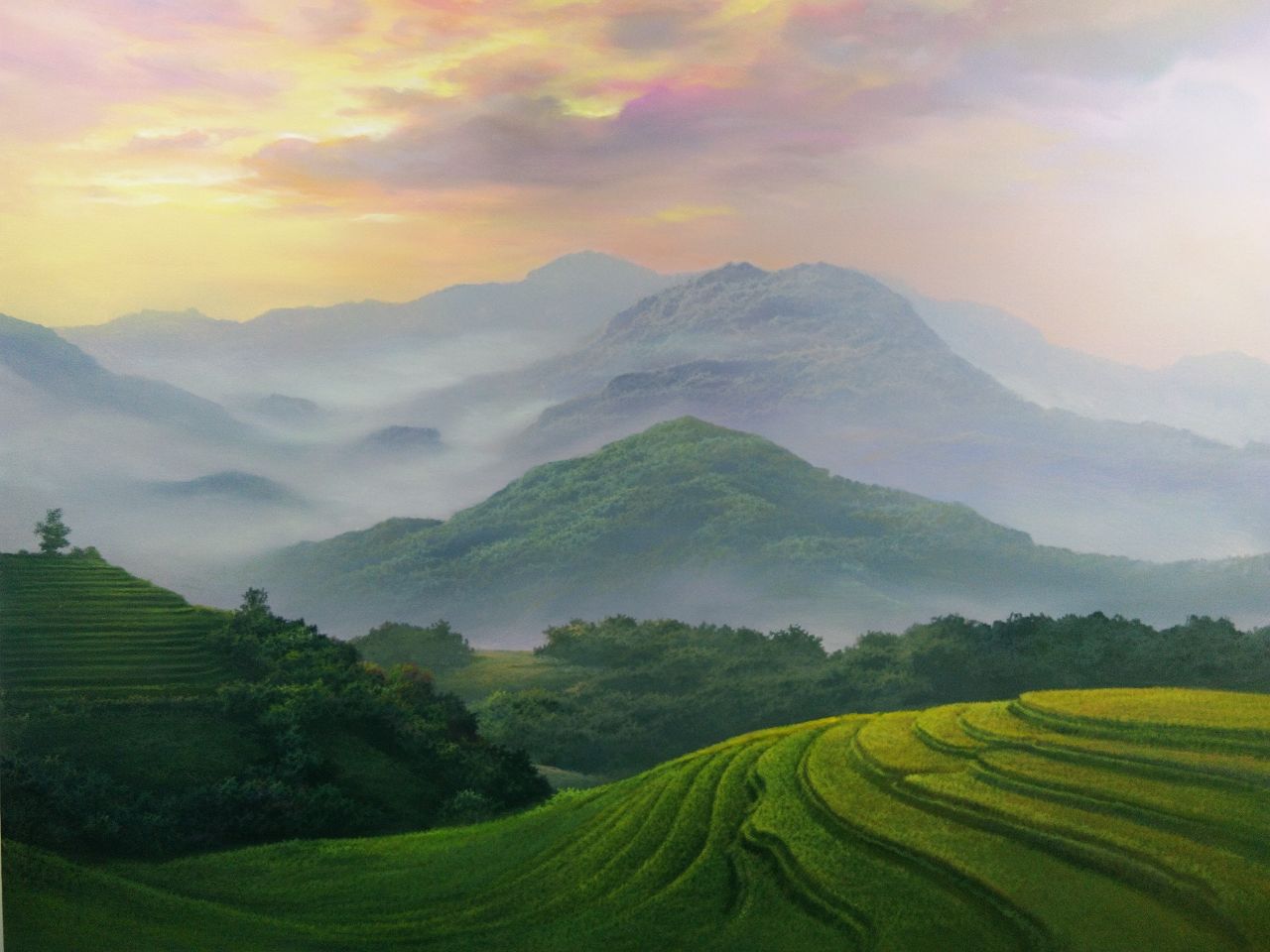 ภาพวาดวิว ฮวงจุ้ย