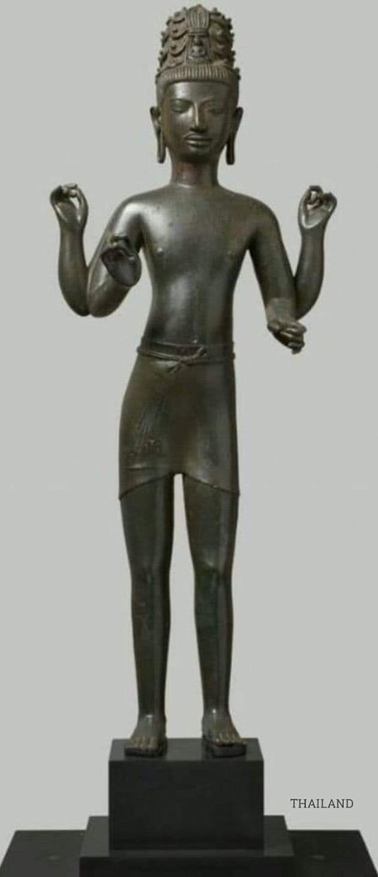 Bodhisattva Maitreya Prakhonchai art 8th century form Buriram province Northeastern Thailand.