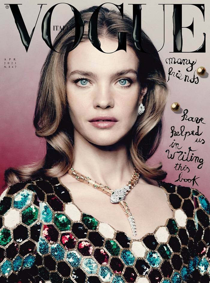 Natalia Vodianova @ Vogue Italia April 2021