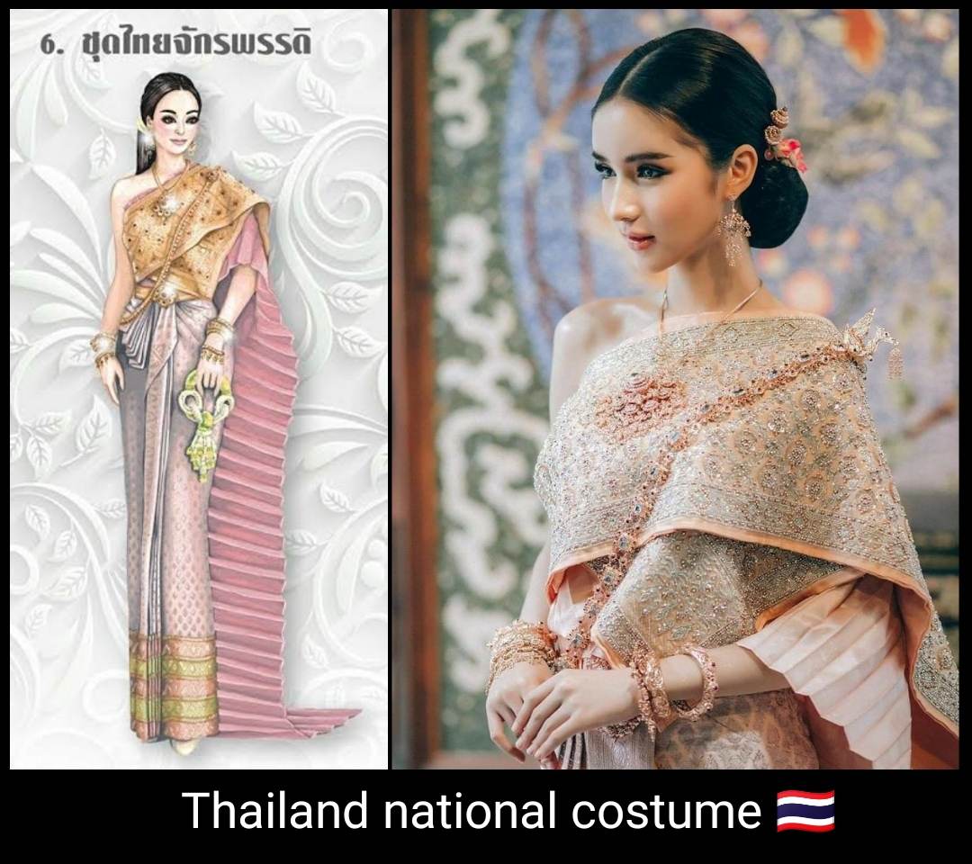 Sbai Thai dress: Thailand 🇹🇭ชุดไทยจักรพรรดิ