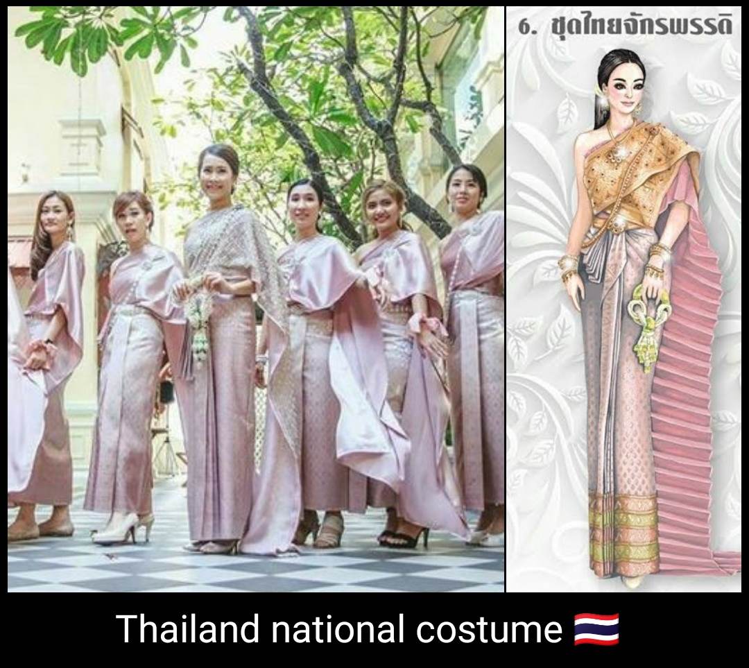 Sbai Thai dress: Thailand 🇹🇭ชุดไทยจักรพรรดิ