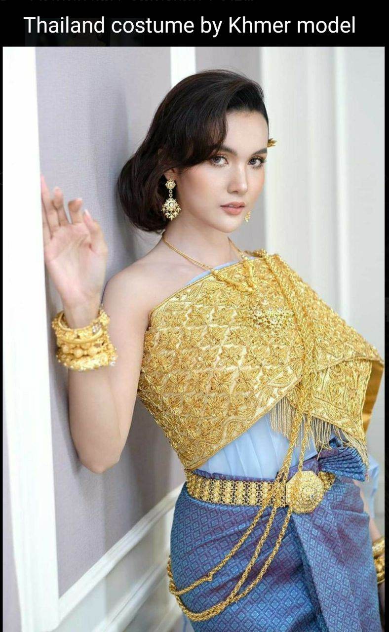 Thai costume by Khmer model
