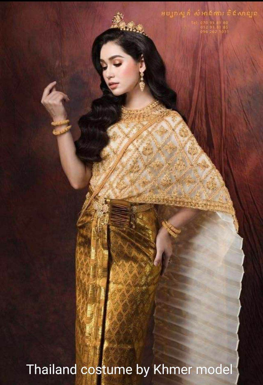 Thai costume by Khmer model