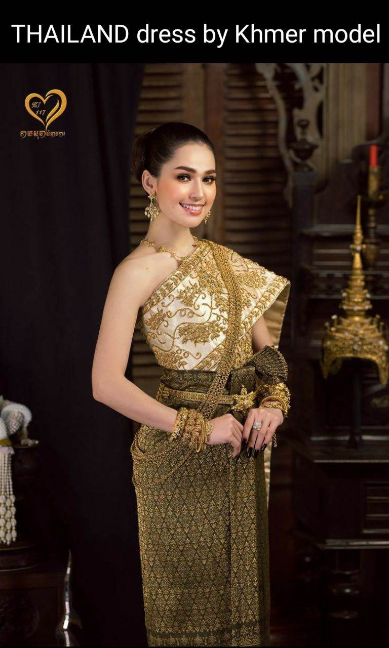 Thai costume by Khmer model