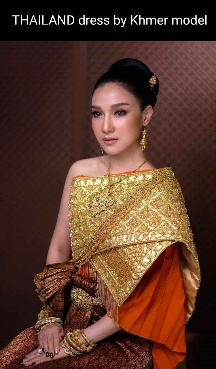 Thai costume by Khmer model