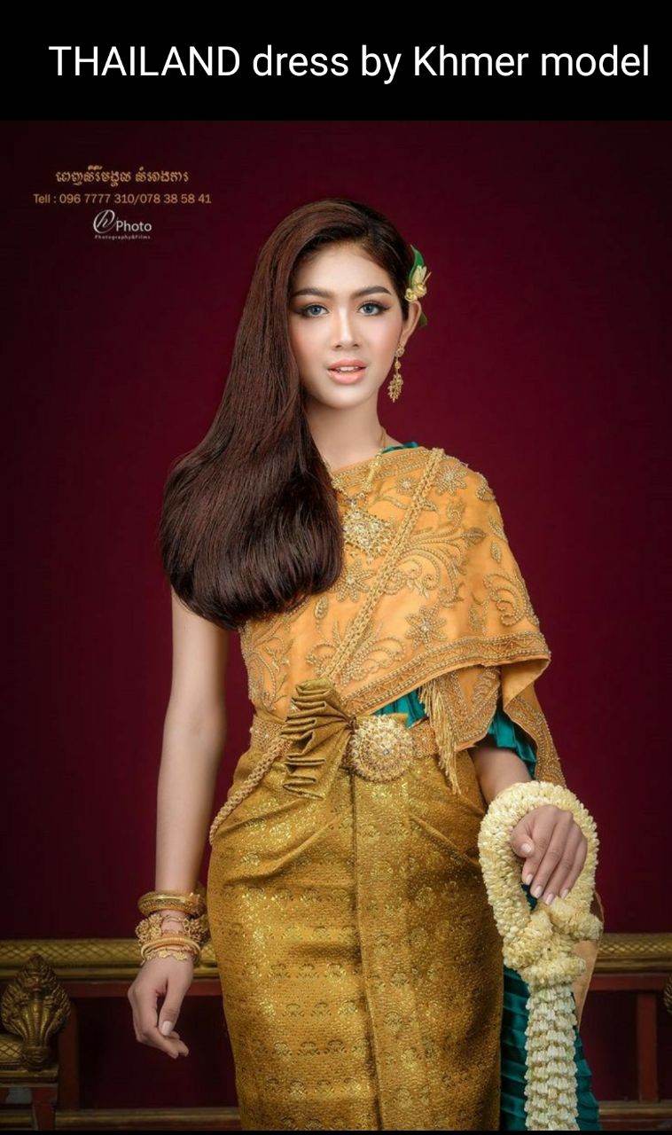 Thai costume by Khmer model