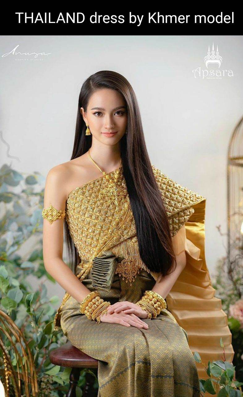 Thai costume by Khmer model