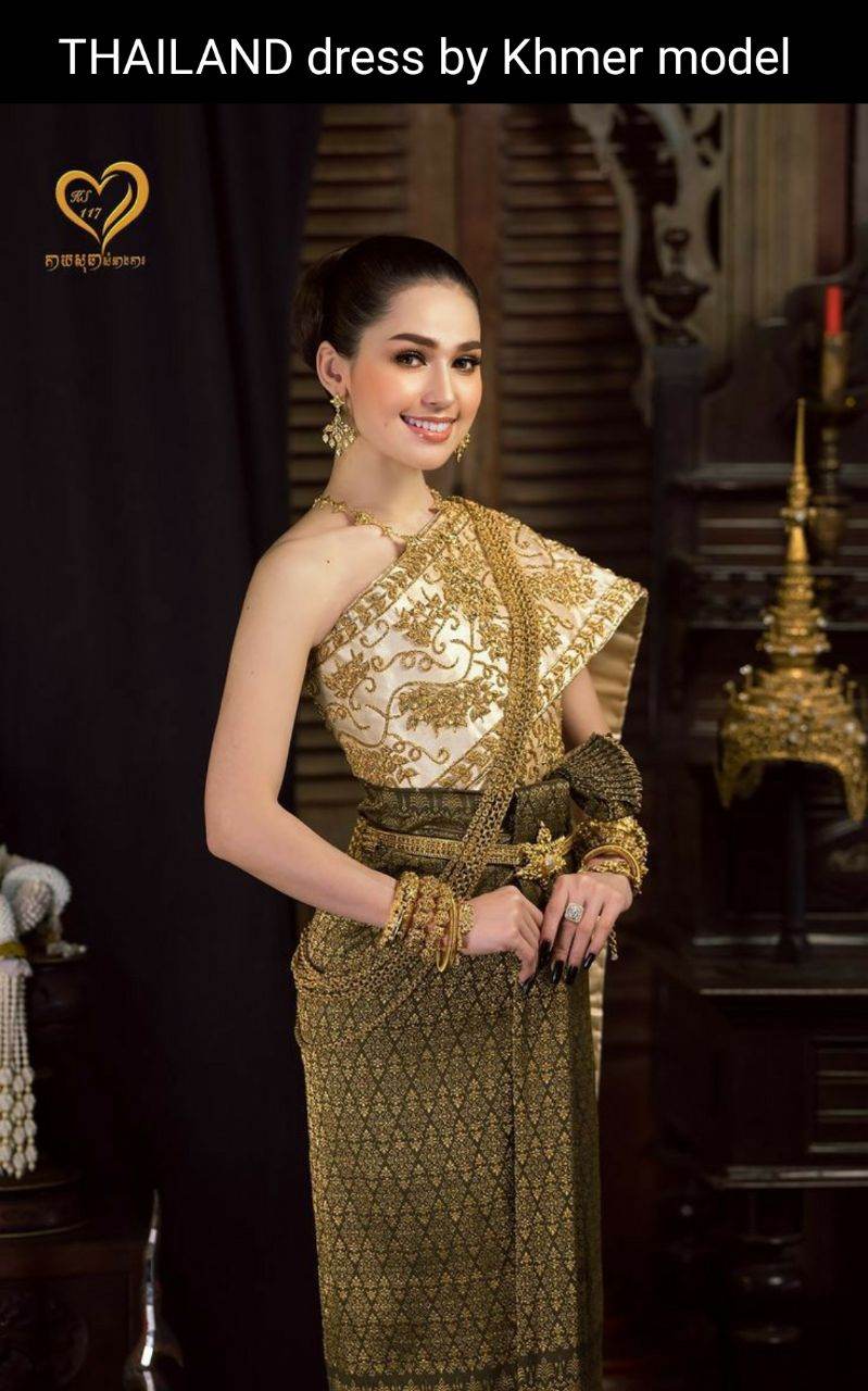 Thai costume by Khmer model