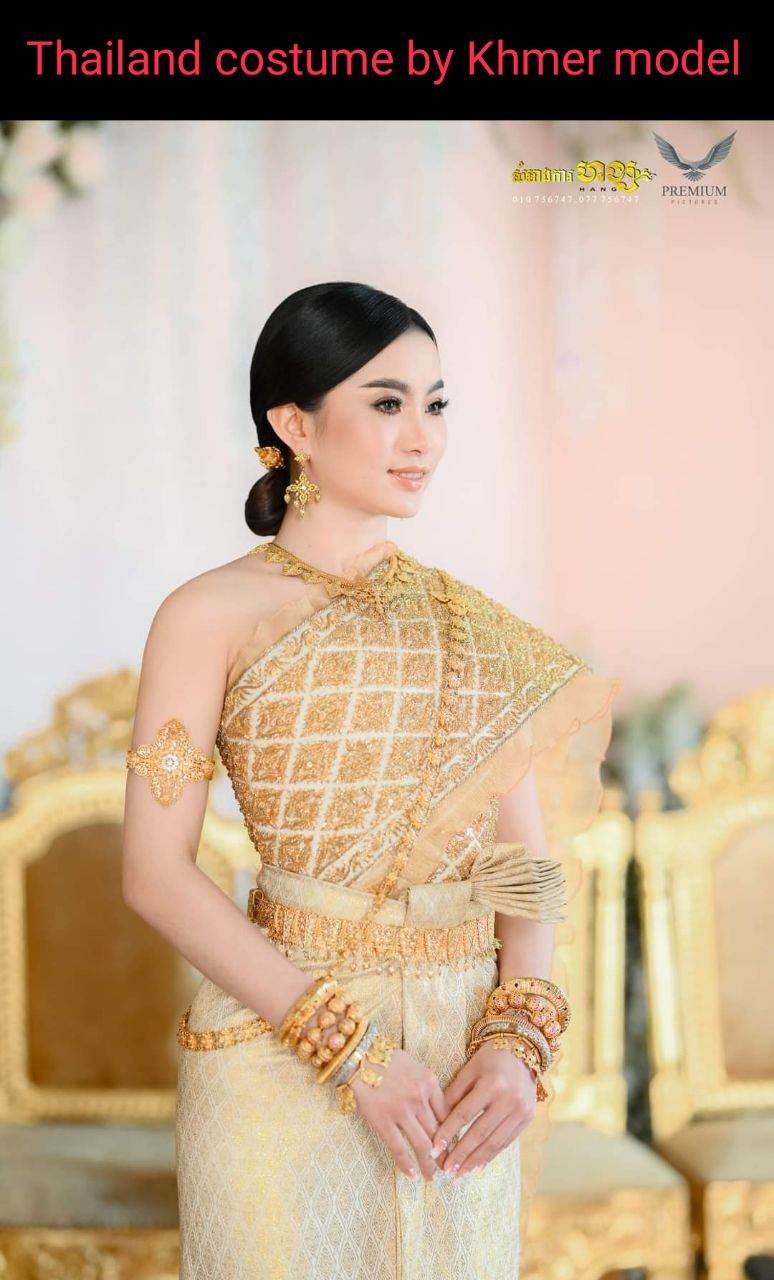 Thailand costume by Khmer model