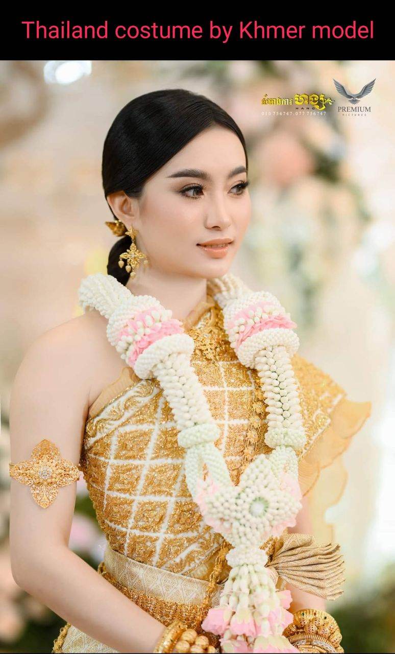 Thailand costume by Khmer model