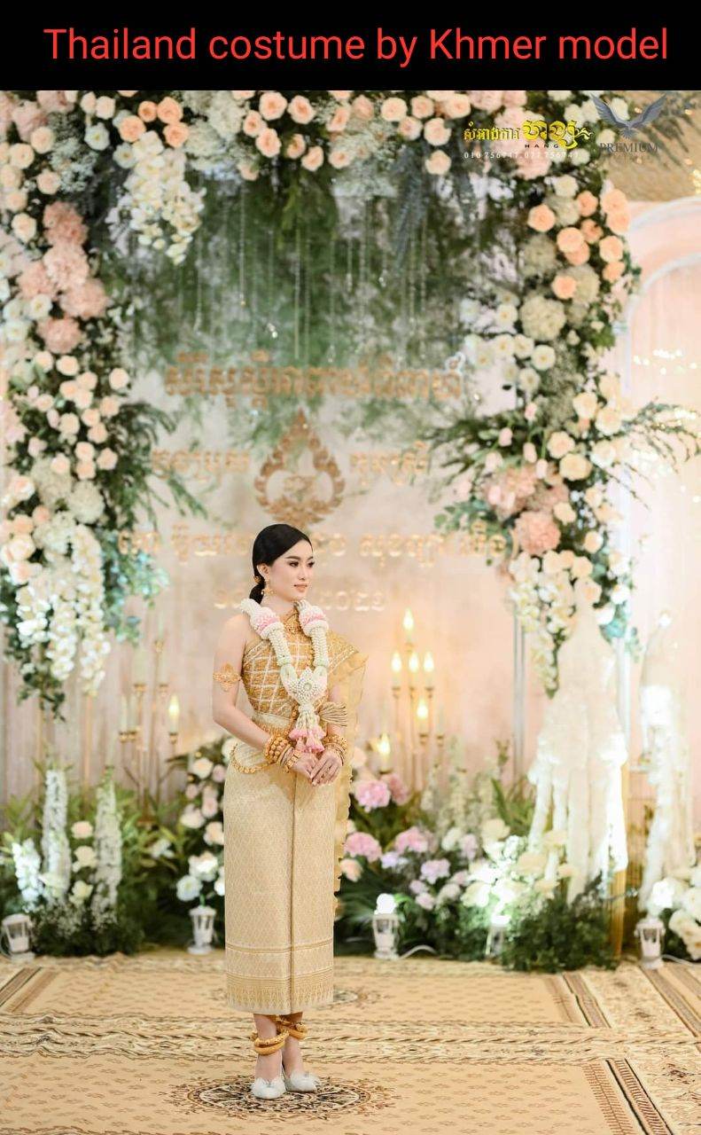 Thailand costume by Khmer model