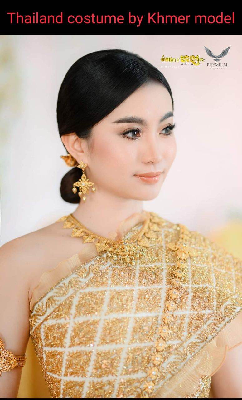 Thailand costume by Khmer model