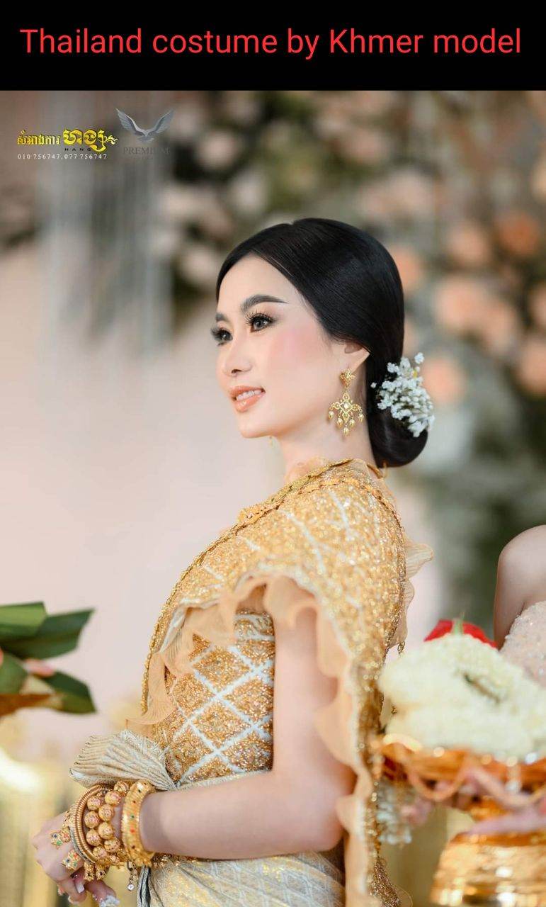 Thailand costume by Khmer model