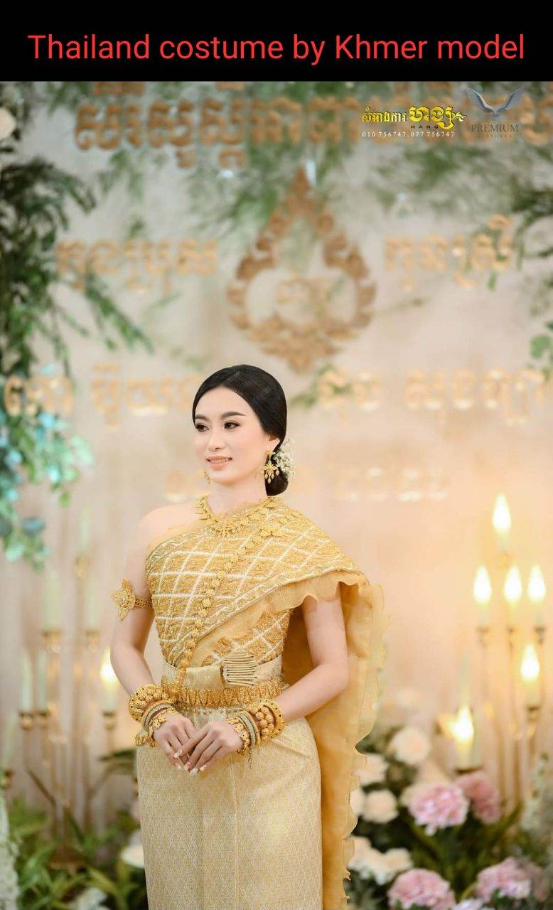 Thailand costume by Khmer model