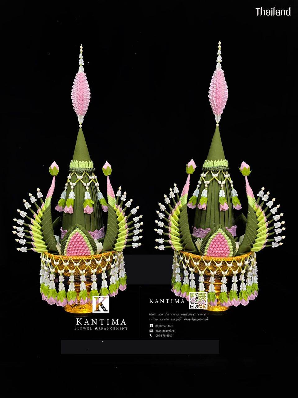 "Thai floral decoration" The identity of Thai handicraft: หัตถศิลป์ดอกไม้ไทย | THAILAND 🇹🇭