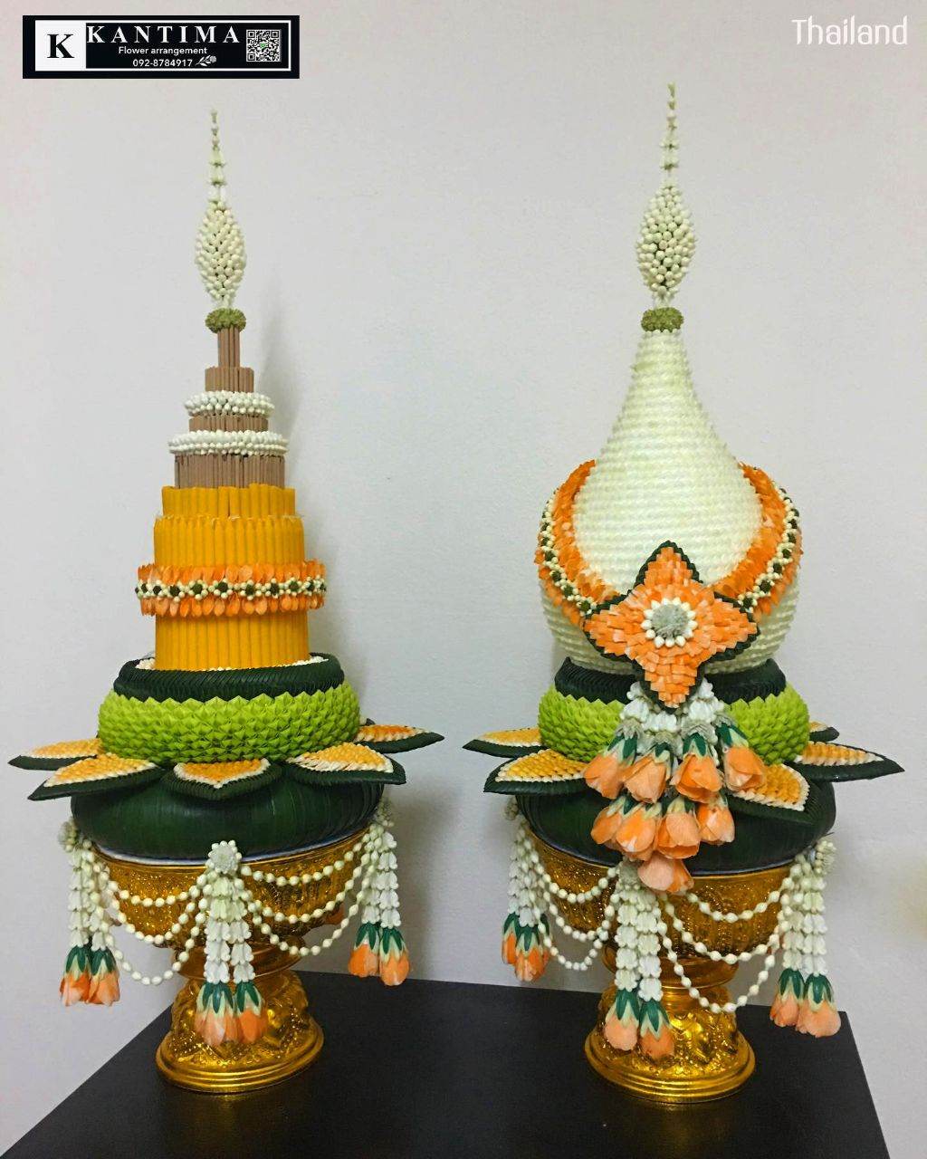 "Thai floral decoration" The identity of Thai handicraft: หัตถศิลป์ดอกไม้ไทย | THAILAND 🇹🇭