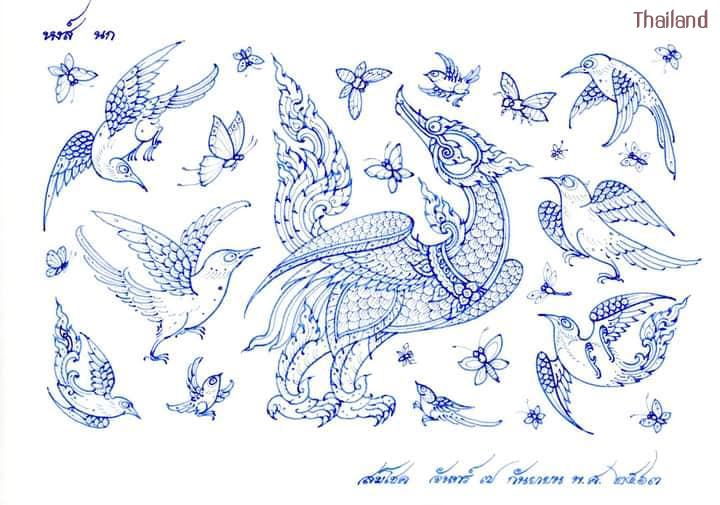 Thai Line Art "ลายไทย" ©credit: สมโชค สินนุกูล | THAILAND 🇹🇭