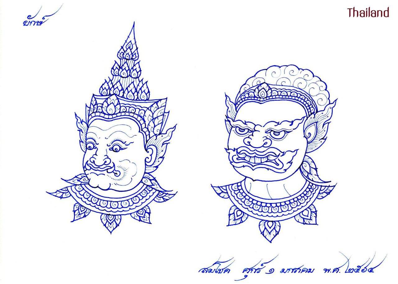 Thai Line Art "ลายไทย" ©credit: สมโชค สินนุกูล | THAILAND 🇹🇭