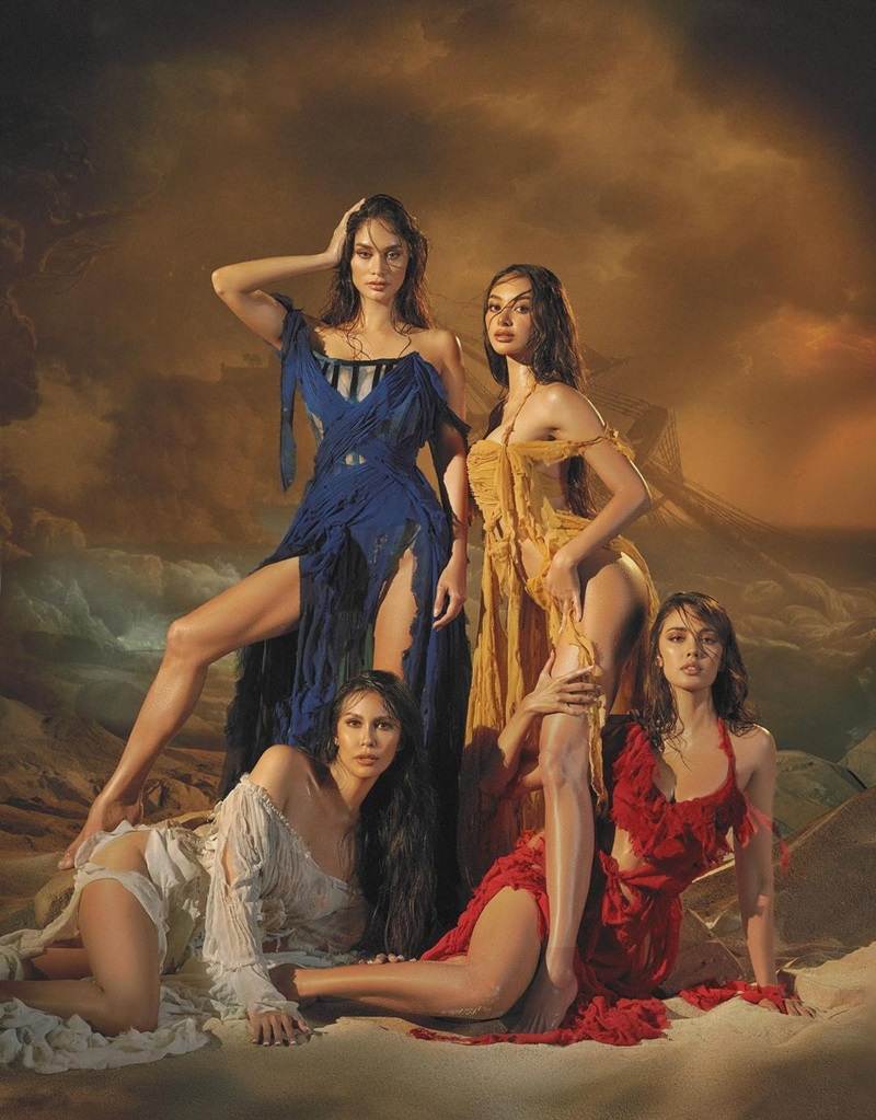 Pia, Megan, Kylie, Angelia @ Harper's Bazaar Vietnam July 2021